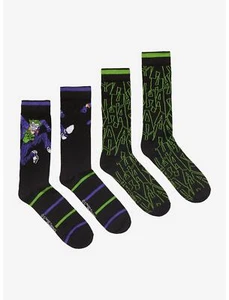 Paquete de 2 calcetines DC Comics Batman The Joker Comic Crew NUEVOS/con etiquetas HYP - Imagen 1 de 5