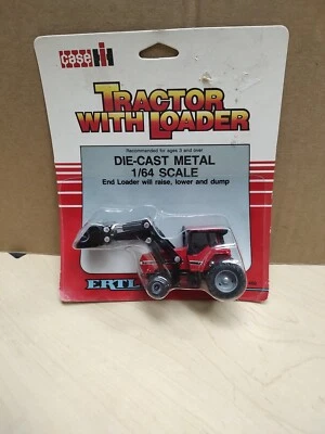 Vtg 1986 Ertl 1/64 Case IH 7130 Tractor w/Loader Stock #460 NIP - Image 1 of 4