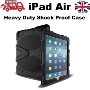 Tough Military Heavy Duty Silicone Rubber Case for iPad Air (A1474/A1475/A14) - Picture 1 of 10
