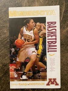 2003-04 Minnesota Golden Gophers Women’s Basketball Pocket Schedule - Picture 1 of 2
