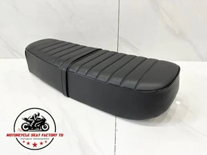 70-72 Yamaha RD350 R5 DS7 Metal Pan Black Motorcycle Seat Solo Cafe Racer Metal. - Picture 1 of 17