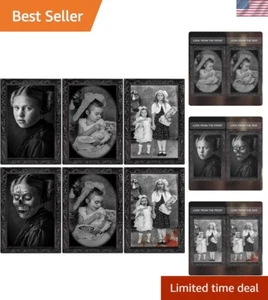 Halloween Decoration Scary Indoor Wall Decor, 3Pack 3D Changing Face Moving P... - Picture 1 of 8