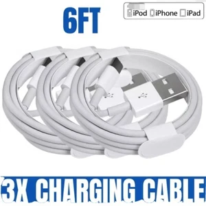 3X 2m 18W USB Cable Cord Charger For iPhone 6 7 8 11 12 13 XR X XS Plus iPad - Picture 1 of 10