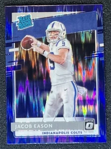 2020 Donruss Optic Rated Rookie Purple Shock Jacob Eason Indianapolis Colts - Picture 1 of 2