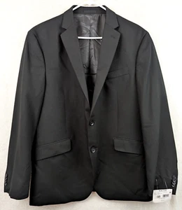Reaction Kenneth Cole sz 44R Blazer Suit Jacket techni cole black 0889 - Picture 1 of 5