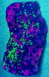 Rare Large Beautiful Wedge Fluorescent Mineral Sterling Hill Willemite Calcite - Picture 1 of 17
