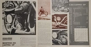 Articolo prova moto Montesa Cappra 360 GP 4pg 1968 - Foto 1 di 1