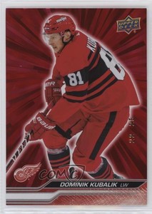 2023-24 Upper Deck Series 1 Outburst Red /25 Dominik Kubalik #61