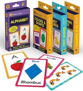 Carson Dellosa Toddler Flash Cards 4 Pack, Alphabet Flash Cards, Sight Word F... - Picture 1 of 2