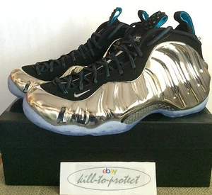 NIKE AIR FOAMPOSITE ONE MIRROR Sz US UK6 7 8 9 10 11 CHROME Silver 744306-001 AS - Picture 1 of 1
