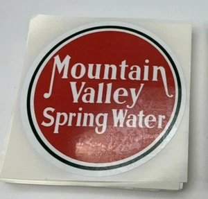 1 Vintage Mountain Valley Spring Water Sticker NEW Hot Springs, Arkansas 3.5" - Picture 1 of 3
