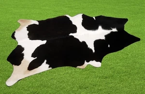 100% Original Kuhfell Teppich Bereich Skin Leder 13.06 Sq.feet (119cmx102cm) - Bild 1 von 3
