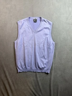 Adidas Club Golf Vest Mens XL Purple Pullover Logo Clima Lite Golf Vest - Image 1 of 4