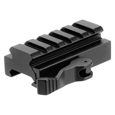 Mira para rifle de caza 2,5-10X40 Mil-Dot iluminada con láser rojo/montaje QD de 5 ranuras Foto 1 de 4