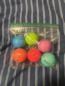 6 Pack Volvik Vivid Different Colored Golf Balls - Picture 1 of 3