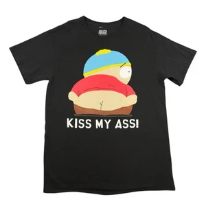 Camiseta South Park Cartman Kiss My Ass M Negra 2023 Comedy Partners Camiseta - Imagen 1 de 5