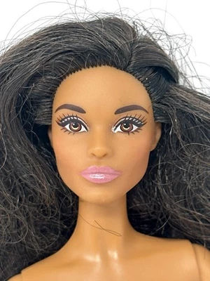 2016 Holiday Barbie African American AA Peace Hope Love DGX99 Claudette Facemold - Image 1 of 3