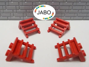 (A4/17) LEGO 4x Ladder / Stairs Red 4175 Railway Knights Pirate Space - Picture 1 of 1