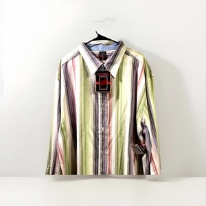 Mekka Herren Button Down Hemd gestreift mehrfarbig Gr. XL neu mit Defekt - Bild 1 von 11