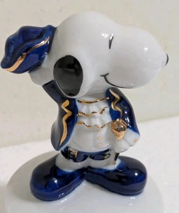 Seltener Glory Snoopy Hut & Stock musikalisch blau weiß Porzellan MIJ Japan - Bild 1 von 13