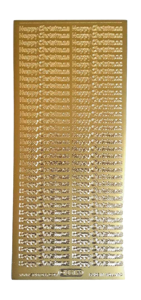 Peel off stickers 'Happy Christmas' Starform 361