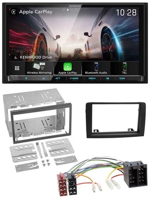 Kenwood MP3 2DIN USB DAB Bluetooth Autoradio für Fiat Idea ab 05 schwarz - Bild 1 von 4