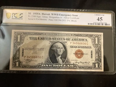1935A Hawaii $1 WWII Emergency Issue - Image 1 of 4