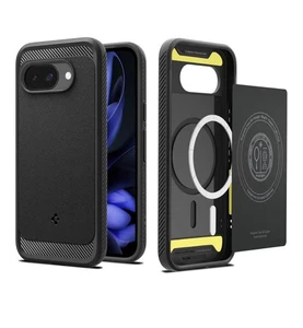 For Google Pixel 9a | Spigen Rugged Armor Shockproof Mag Fit Case - Picture 1 of 3