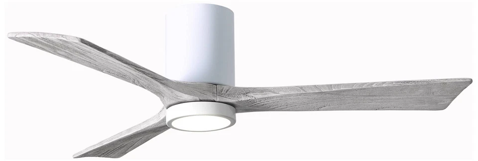 Ventilador de techo LED 52" Matthews Irene 3H blanco y madera de granero abrazador remoto Foto 1 de 1