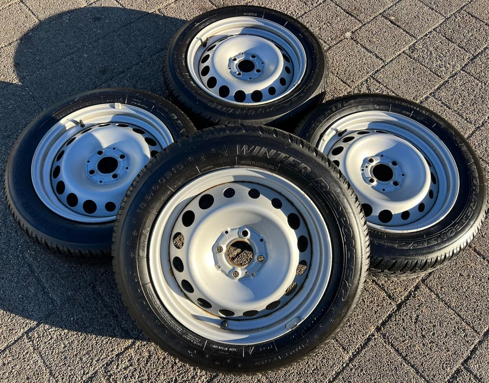 4 WINTERRÄDER 165/65R15 81T 185/60R15 84T SMART FORTWO FORFOUR W453 RDKS - Bild 1 von 4