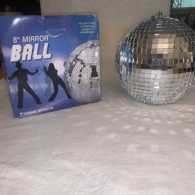 8” Mirror Ball Visual Effects Disco Light show  - Image 1 of 4
