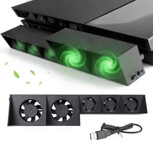 PS4 Cooling Fan for PlayStation 4 Turbo Fan USB External PS4 Cooler 5 Fans - Picture 1 of 9