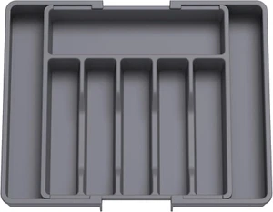 Silverware Drawer Organizer, Expandable Utensil Tray Kitchen, BPA Free Flatware - Picture 1 of 12