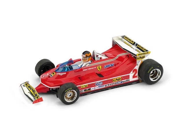 Modellino auto formula 1 f1 scala 1:43 Brumm FERRARI 312 T5 VILLENEUVE GP PILOTA - Immagine 1 di 1