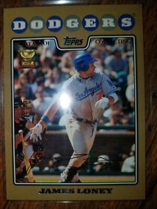 Baseball 7 card rookie  1 gold James Loney  Jason Donald Cole Gillespie Shane