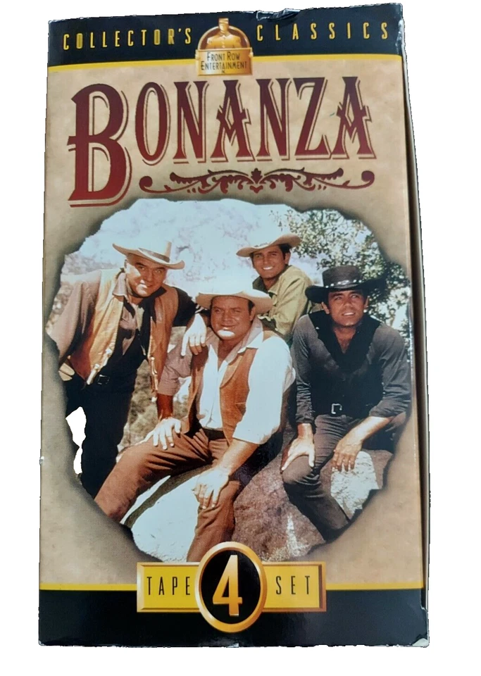 Bonanza Collectors Classics 4 Tape Set VHS Cassette Tape Set Sealed - Image 1 of 4