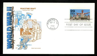 US FDC Farnam 1991 Phoenix AZ WWII World War II Anniversary Year Set of 10 - Image 1 of 4
