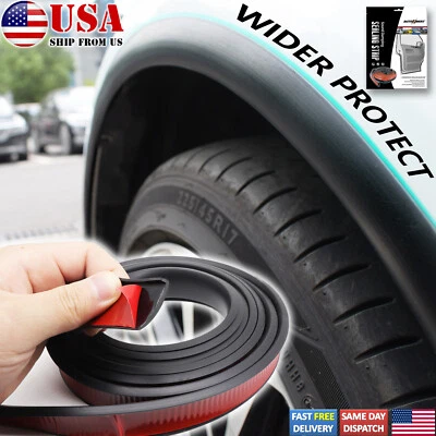 10' Car Wheel Eyebrow Fender Flares Arch Extension Protector Moulding Trim Strip - Image 1 of 4