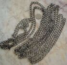 12 ft Gunmetal black  plated cable chain 8x7mm diamond twist 4 links in pch060