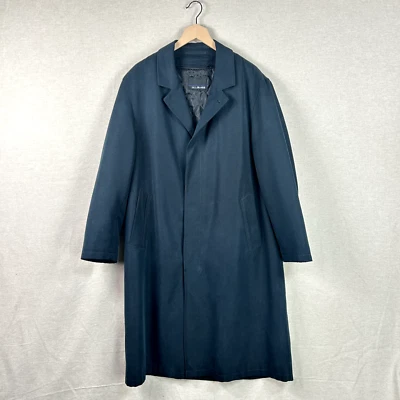 Gabardina Bill Blass Para Hombres Azul Marino Talla 40 Corta Extraíble Forro de Lana Clásico Foto 1 de 4