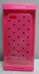 VICTORIA'S SECRET FISHNET WITH DOTS IPHONE 5/5S CASE IN PINK NIB - Picture 1 of 1