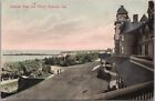 1907 REDONDO BEACH, California Postcard "REDONDO HOTEL and Wharf" Hand-Colored