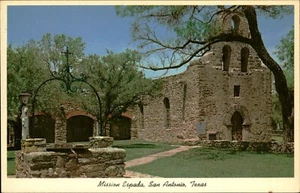 Postcard Mission Espada San Antonio Texas TX - Picture 1 of 2