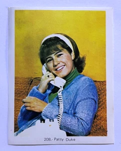 1973 FOTORAMA TV & Movie Stars Cromo #208 PATTY DUKE Mexico Vintage - Picture 1 of 2