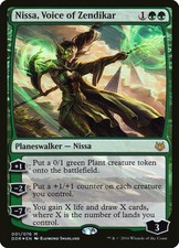 MTG 1x Foil NISSA, VOICE OF ZENDIKAR Duel Decks: Nissa vs. Ob Nixilis (Good)