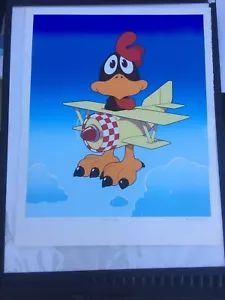 Michael Bedard FLYING CHICKEN Serigraph Print S/N Signed 111/185 Sitting Ducks - Picture 1 of 4
