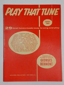 Libro de partituras de colección de los 29 mejores melodías de los años 50 GEORGES BERMONT 2 - Imagen 1 de 3