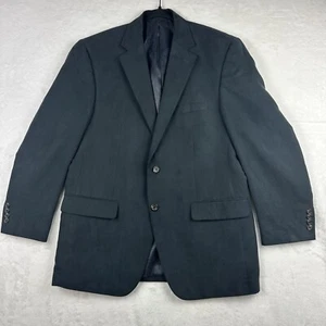 Chaps Ralph Lauren Hombres Regular 44R Negro Traje Chaqueta Microgamuza Usado en Excelente Condición - Imagen 1 de 14