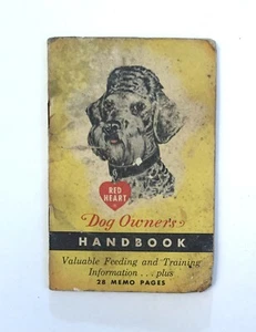 1940s Red Heart Dog Owner’s Handbook Memo Pages Feeding & Training Tips - Bild 1 von 11