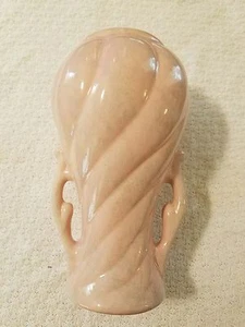 Rare Vintage Beige Gonder Double Handle Twisted Body Pottery Vase H62 WOW!  - Picture 1 of 4
